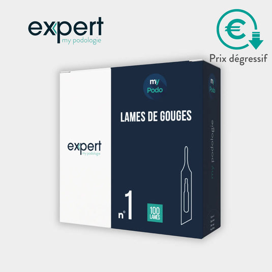 100 Sterile gouge blades - Expert by My Podologie Expert 