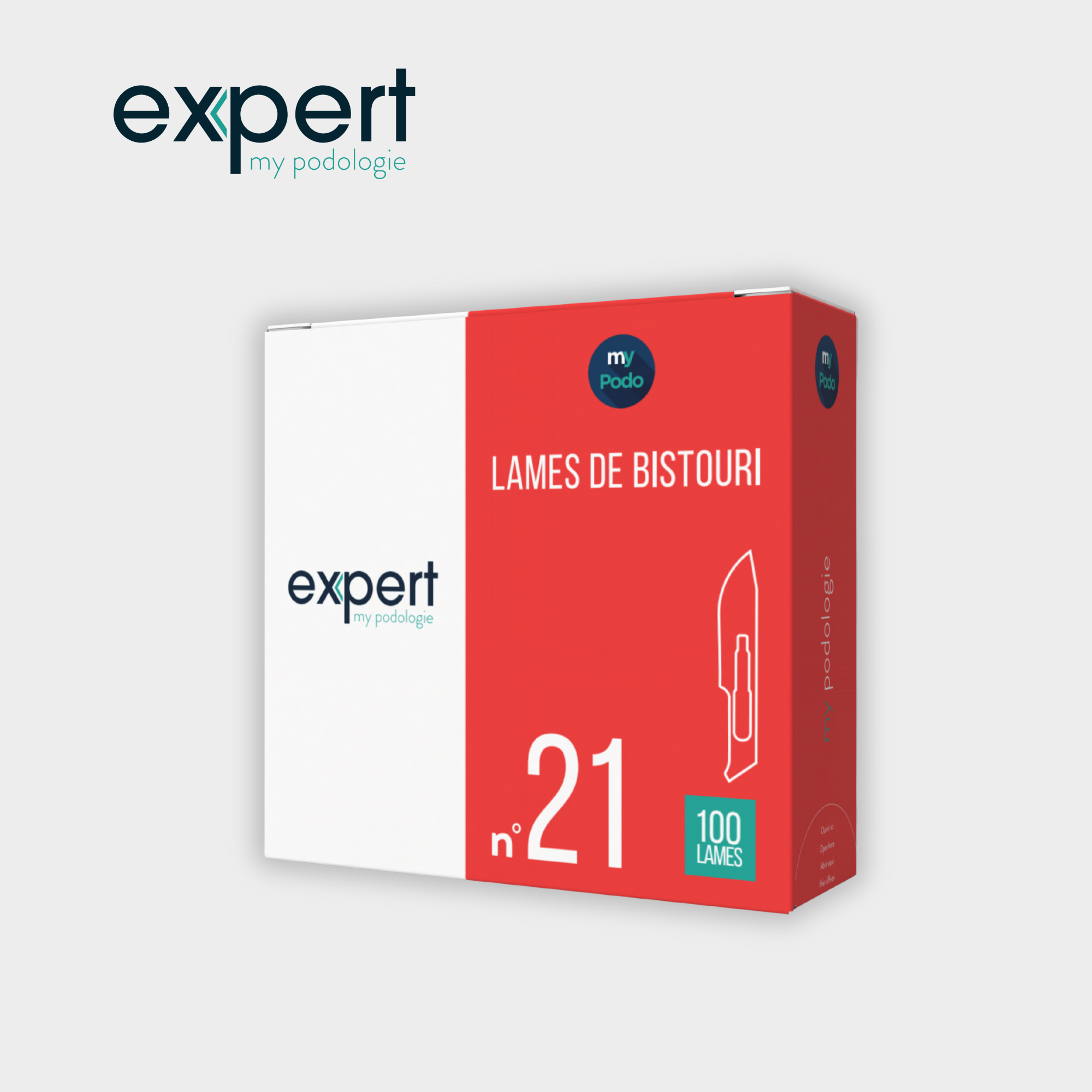 100 Lames de bistouri stériles - Expert by My Podologie
