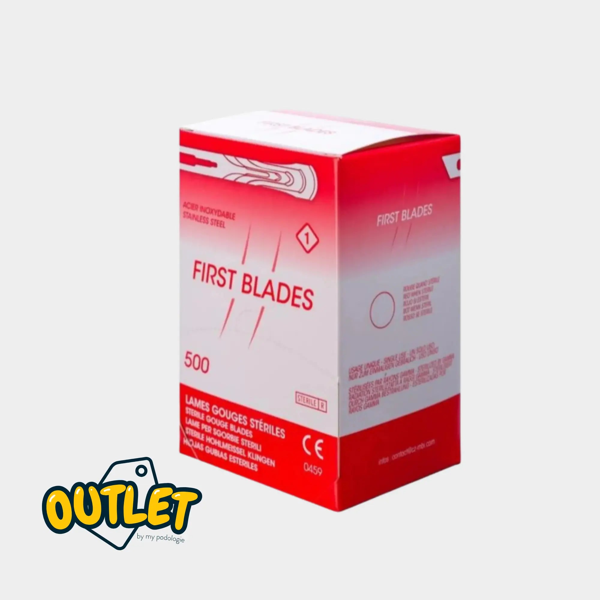 500 lames de gouges stériles - Taille 1 - First Blades // Défaut First Blades 