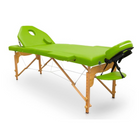 Folding wooden massage table 194 x 70 cm with reclining backrest - 7 colors