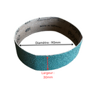 2 abrasive sleeves for bench grinder - different formats