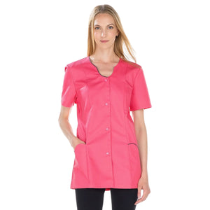 Anaïs - Tunique - Manches Courtes - Femme - 75cm My Blouse  Sergé-Fushia-Iris-T6-XXXL