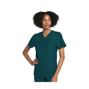 Capbreton - Tunique médicale - Col V - Unisexe - Cherokee Cherokee Authentic Workwear  Bleu Canard / 3XL