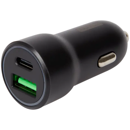 Dual USB 3.0 and USB-C car charger