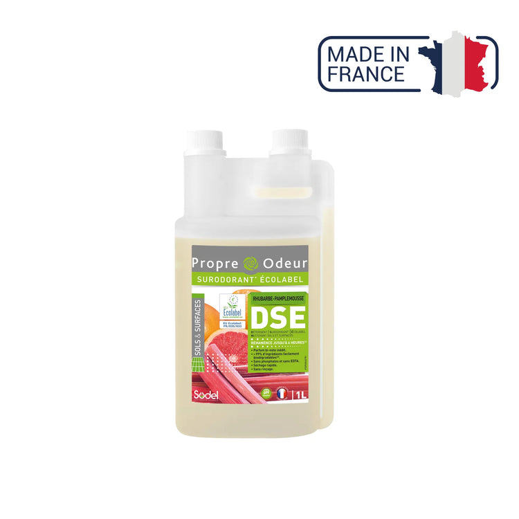 DSE - Détergent Surodorant Ecolabel - 3 parfums - 1L ou 5L - Sodel Exeol 