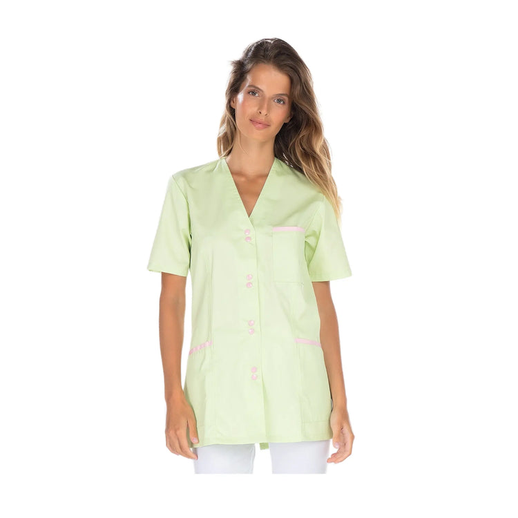 Ella - Tunique - Manches courtes - Femme - 75 cm My Blouse  Sergé-Anis-Rose-T6-XXXL