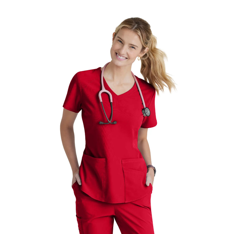 Elva - Tunique col V - Femme - Skechers SKECHERS  Rouge / XL