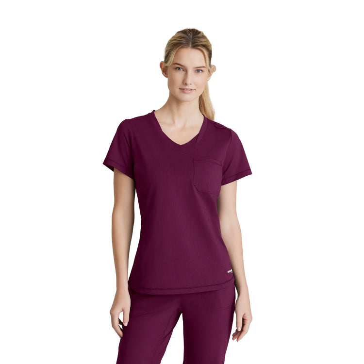 Elyra - Tunique col rond - Femme - Skechers Slip-ins SKECHERS SLIP-INS KNITS  Bordeaux / XL