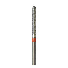 Fraise E0220 Carbure de tungstène - Abrasion et finition des ongles fins - Denture croisée fine - Forme droite - 2,3 mm