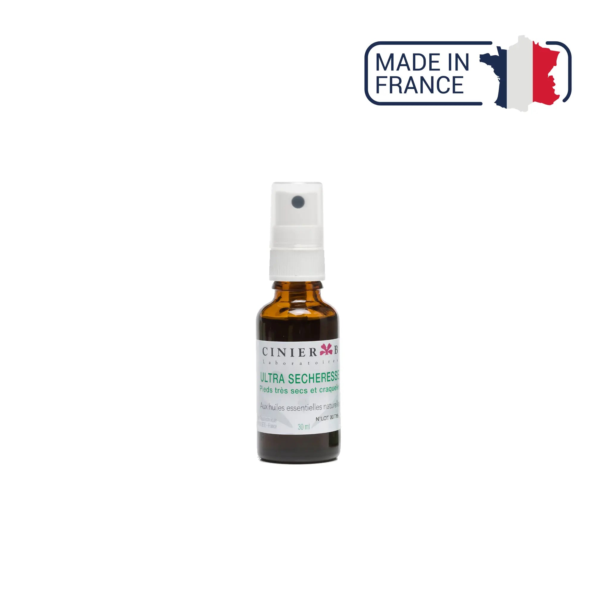 Huile Ultra Sécheresse - Pieds très secs - 2 contenances - Laboratoires Cinier B Laboratoires Cinier B  Spray 30 ml