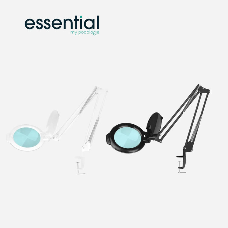 Moonlight 8013/6 LED articulated magnifying lamp for table - White or Black - Essential by My Podologie Activeshop 