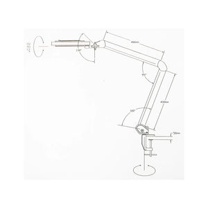Lampe loupe articulée Matheo - 60 LED - 5 Dioptries - My Podologie My Podologie 