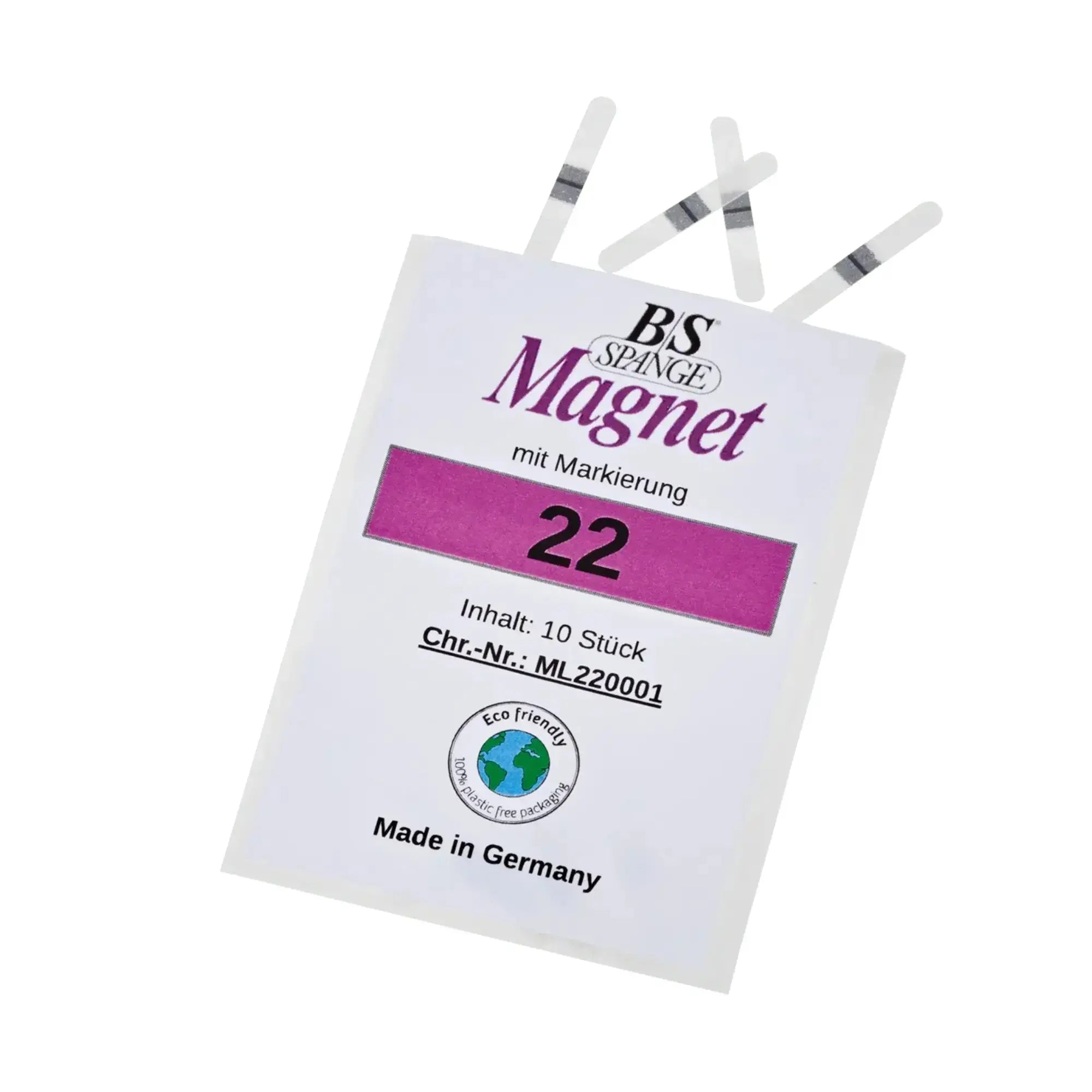 Languettes B/S Magnet - Lot de 10 - Largeur 3 mm - Plusieurs tailles - Ruck B/S Spange 