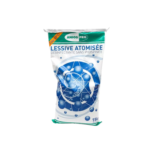 Atomized laundry detergent - Washing and disinfection of laundry - 15 kg bag - Anios Anios 