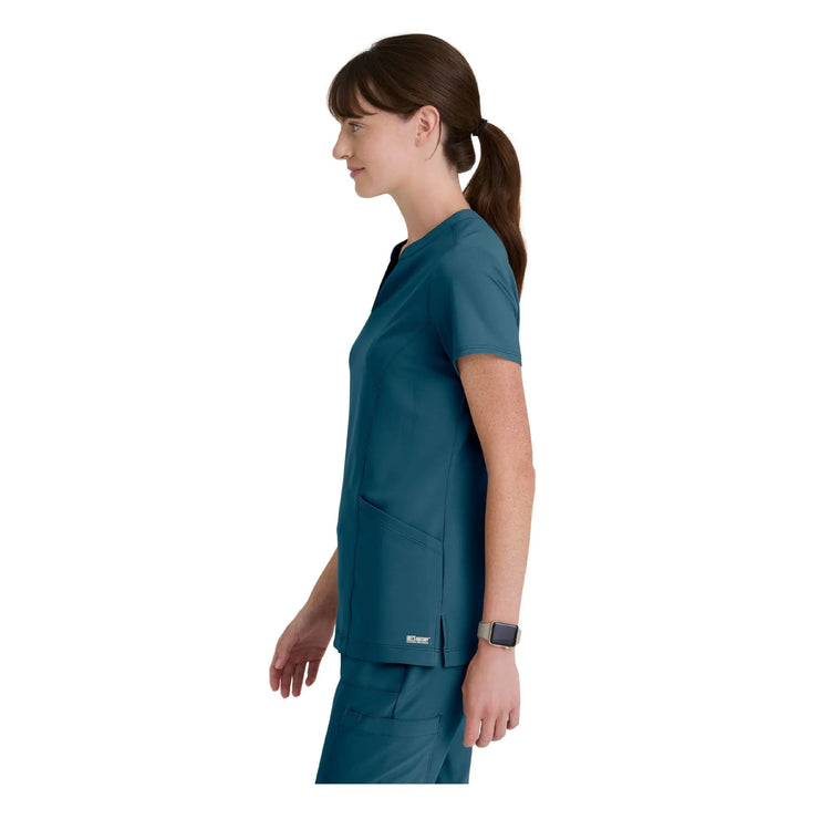 Louisa - Notched collar tunic - Women - Grey’s Anatomy Evolve Grey’s Anatomy 
