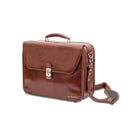 Deluxe DOCTOR home case - Brown leather - Optional wheeled trolley