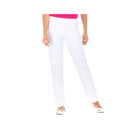 Manu - White PC Pants - Mixed - Elastic waistband - No pocket