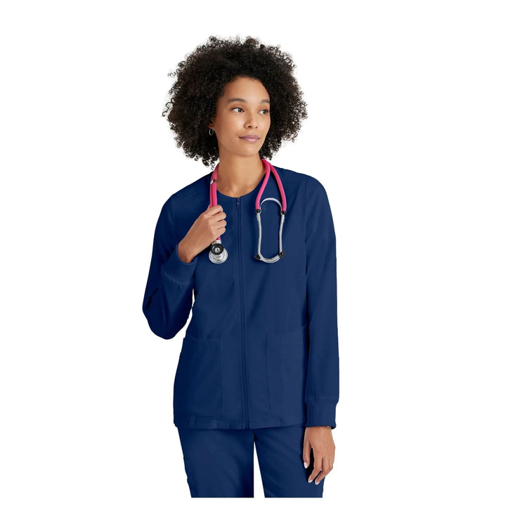 Mila - Round neck medical jacket - Women - Grey’s Anatomy Stretch Grey’s Anatomy 