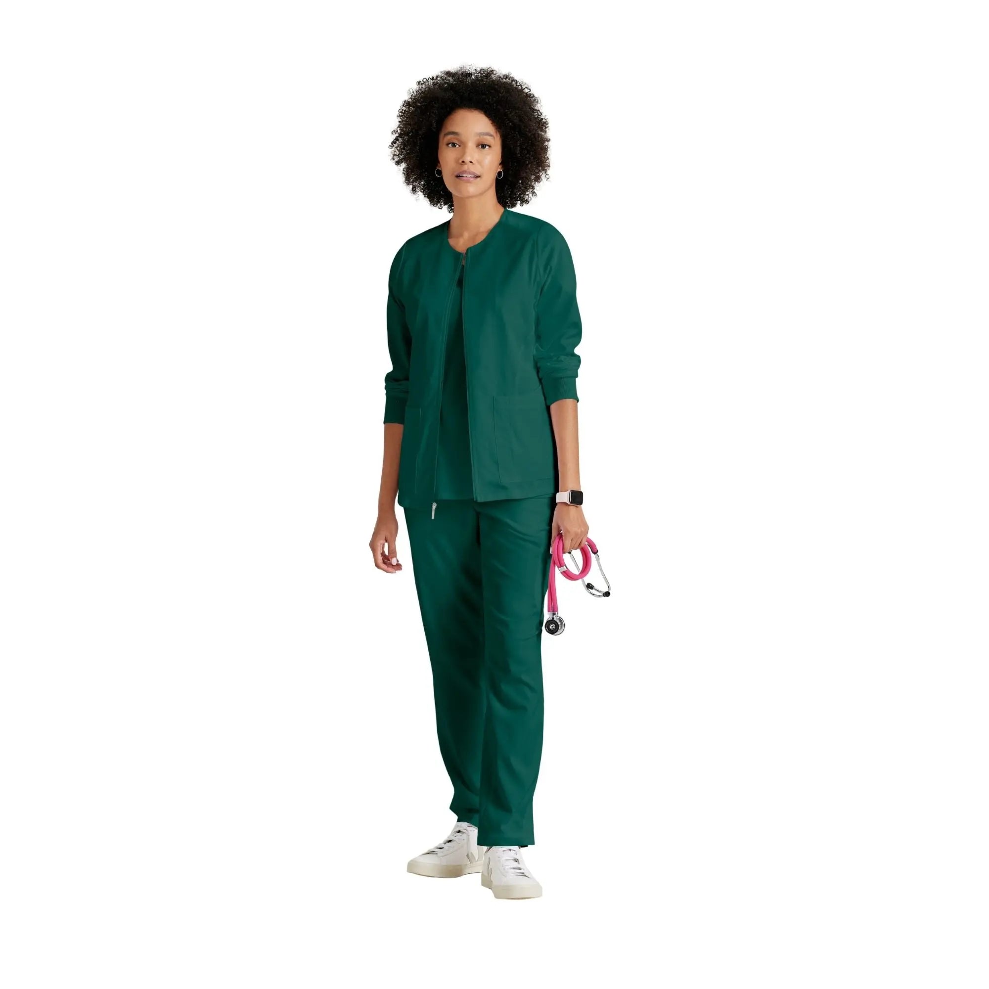 Mila - Round neck medical jacket - Women - Grey’s Anatomy Stretch Grey’s Anatomy 