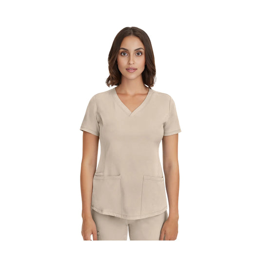 Monique - Medical Tunic - V Neck - Women - Healing Hands - 1 Healing Hands  Light Khaki / 3XL