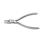 Pince à bec plat - Mâchoires lisses - Acier inoxydable - 12,5 cm - Ruck