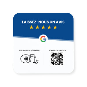 Plaque Avis Google pour Podologue - QR Code & NFC My Podologie 