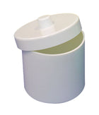 White melamine cotton pot with lid