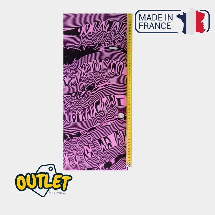 Recouvrement PE EVA - Shore 30 - 2mm - 1035 x 1030 mm - Rose/Noir // Défaut My Podologie 