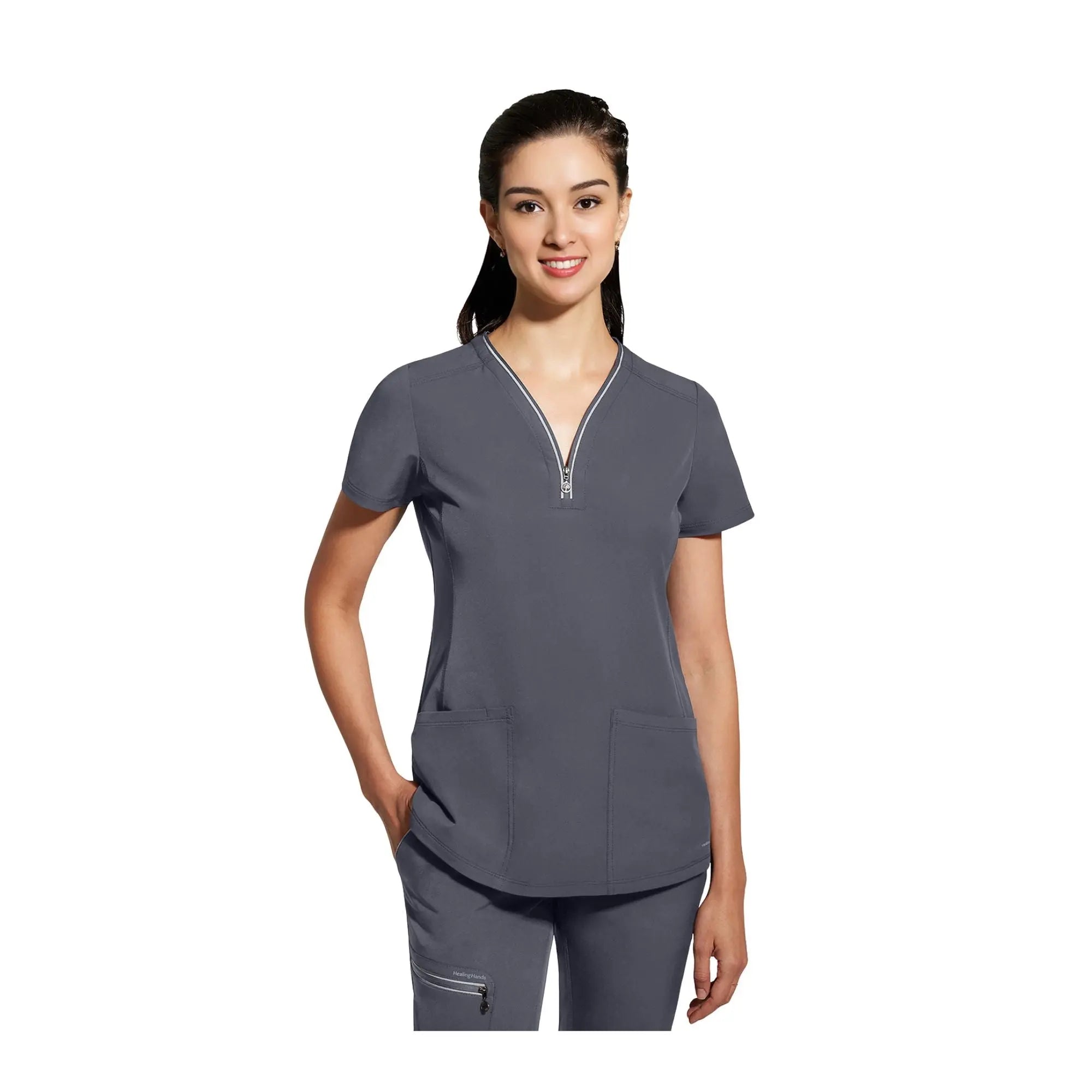 Sonia - Zipped V-neck tunic - Women - Healing Hands Healing Hands 