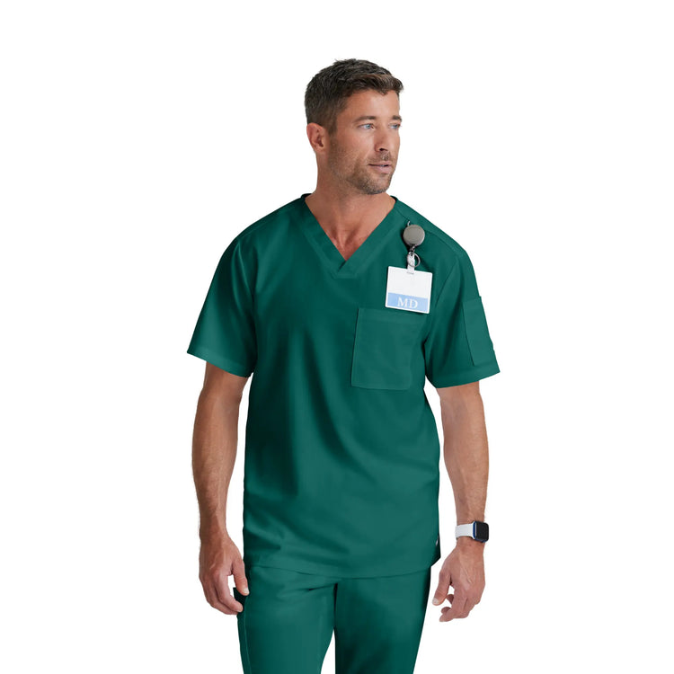 Toronto - Tunique col V croisé - Homme - Grey’s Anatomy Grey’s Anatomy  Vert Chasseur / XL