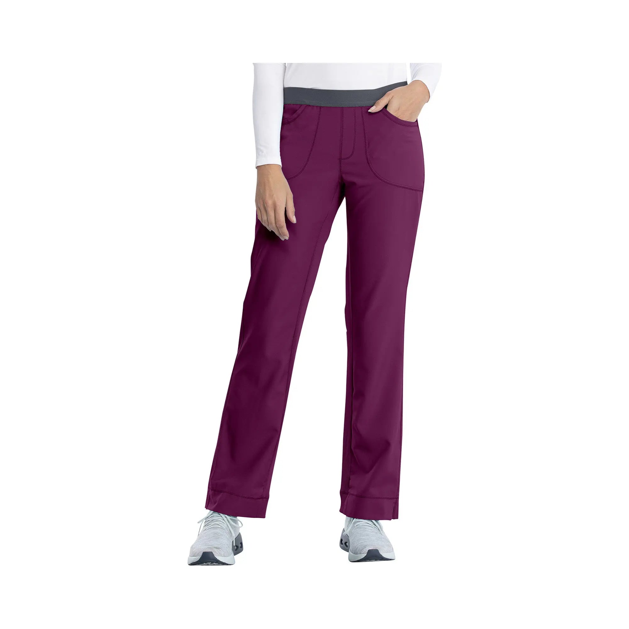 Tosse - Pantalon slim médical - Femme - 4 poches - Cherokee - Couleur 1 My Podologie  Bordeaux-XXXL